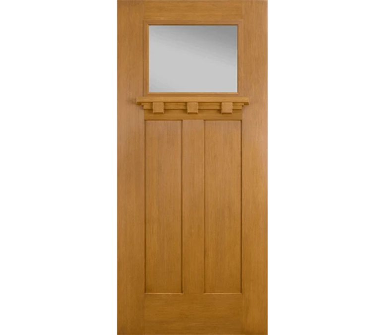 Corpus Christi Craftsman Light Fiberglass Entry Door